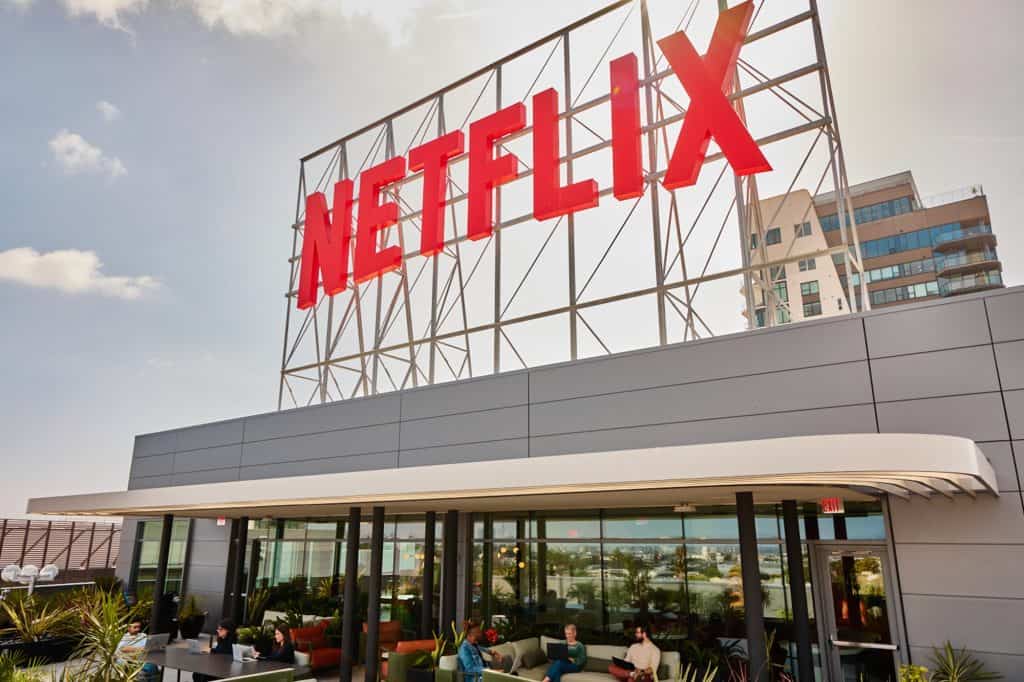 Fachada de um dos escritórios da Netflix