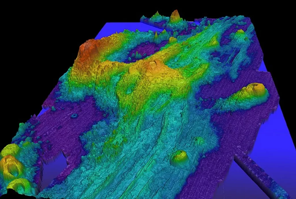 Monte Submarino Axial em radar