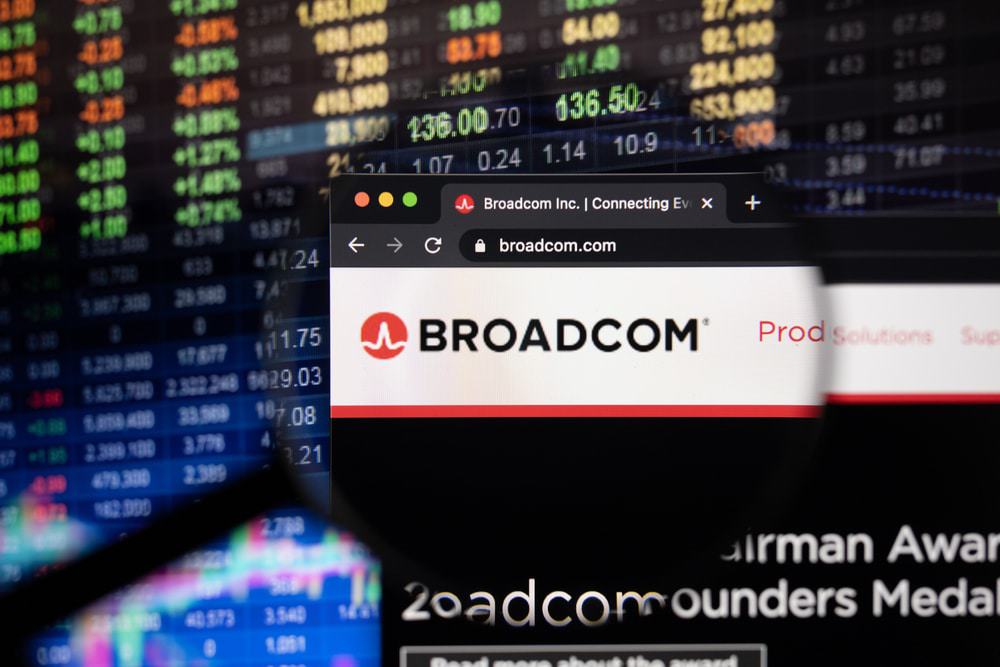 Logotipo da empresa de chips Broadcom