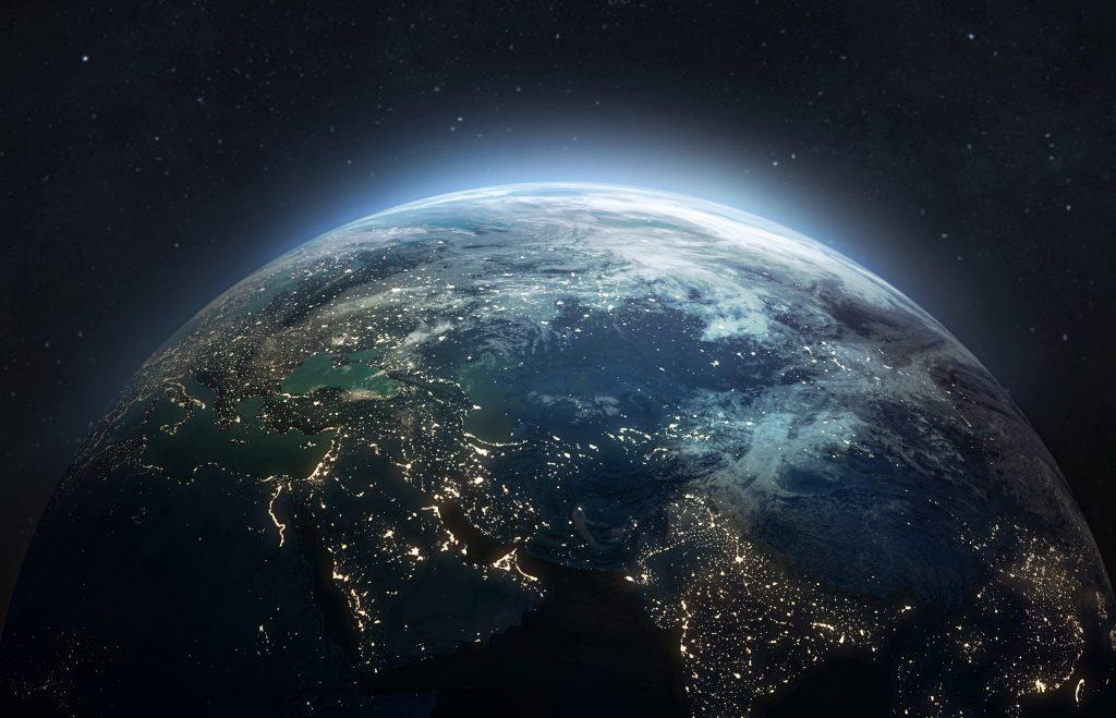 Terra à vista do Espaço