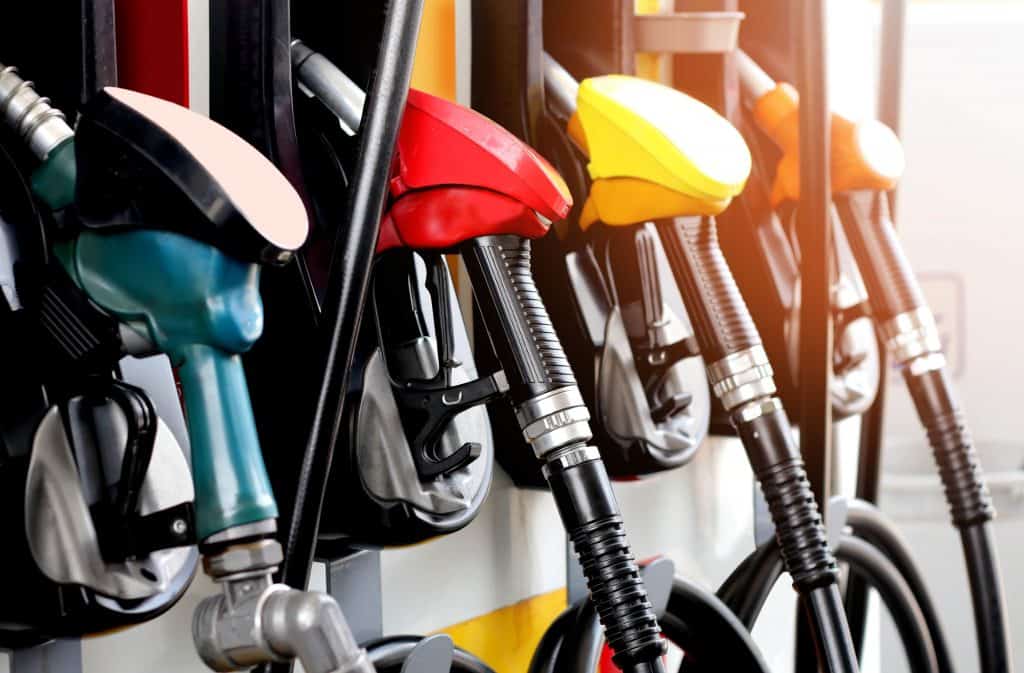Bomba de gasolina em posto de combustível