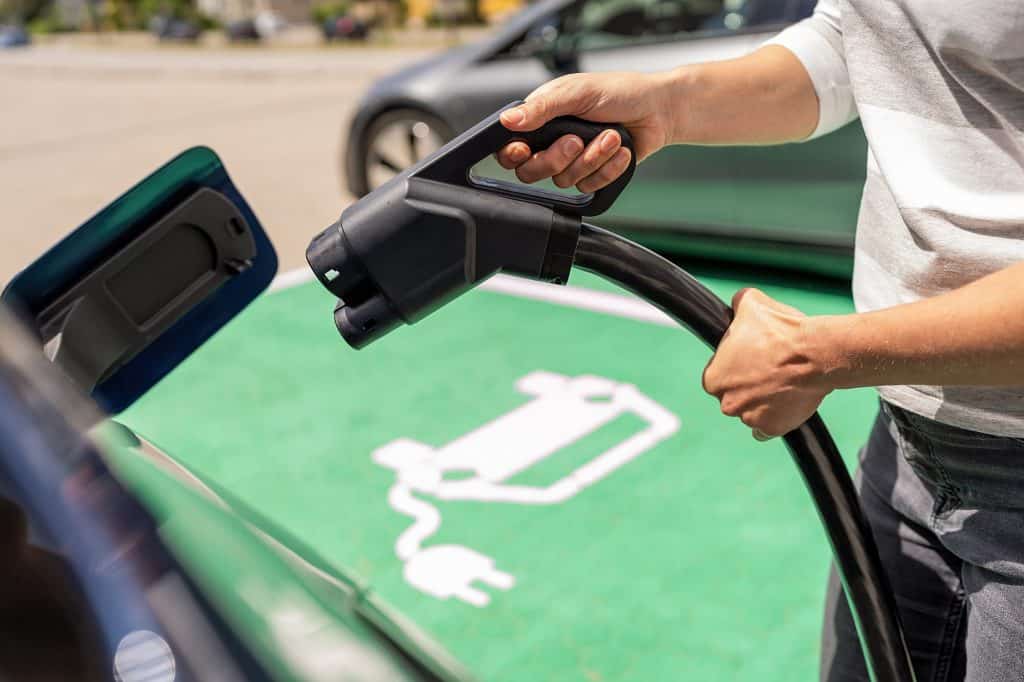 posto de recarga de carro elétrico