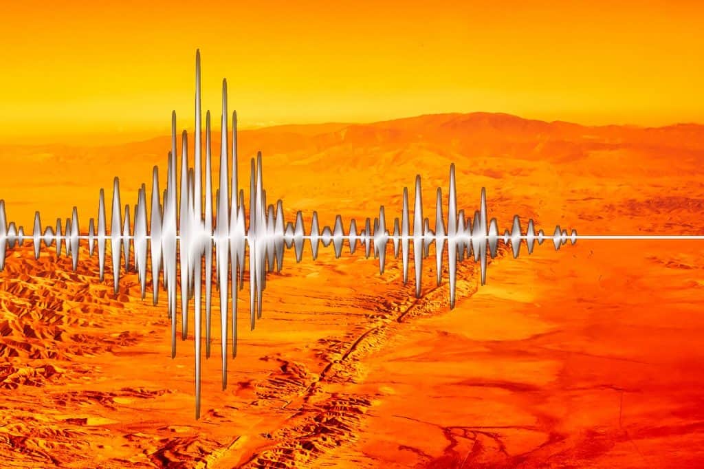 Linha de terremoto