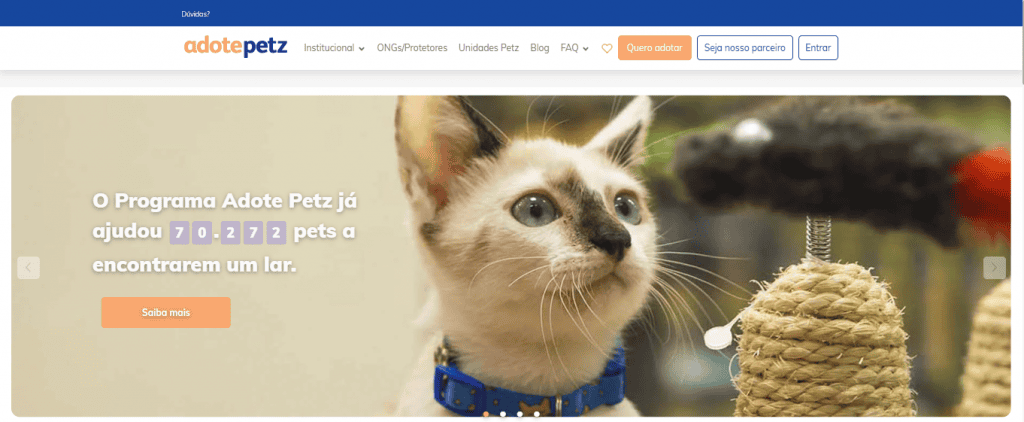 Site Adote Petz