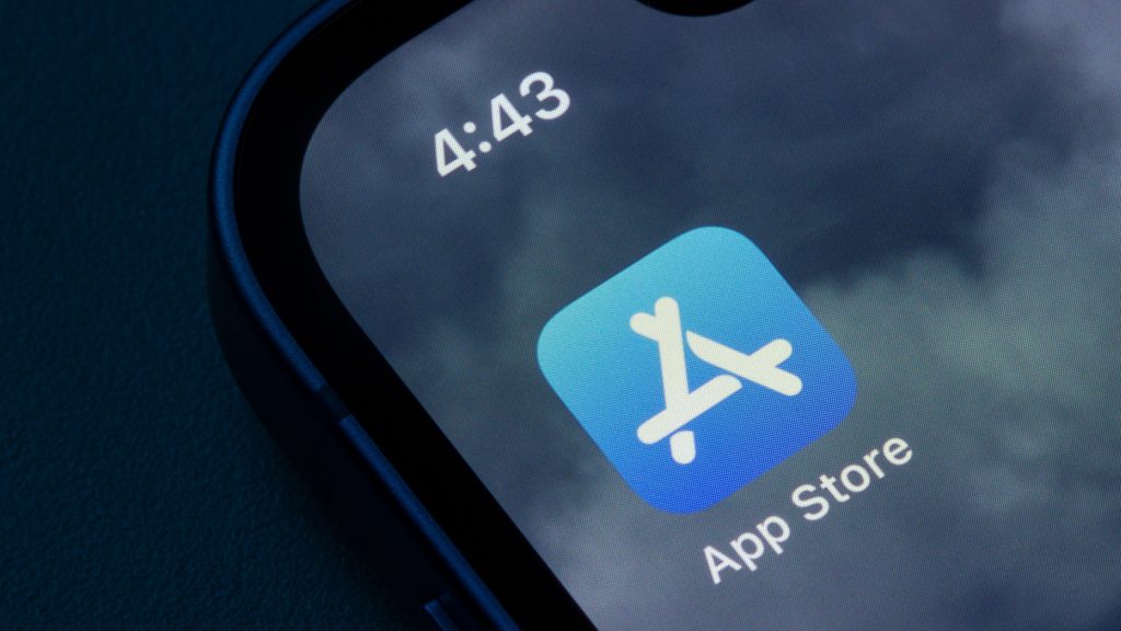 Ícone do aplicativo da App Store em tela inicial do iPhone