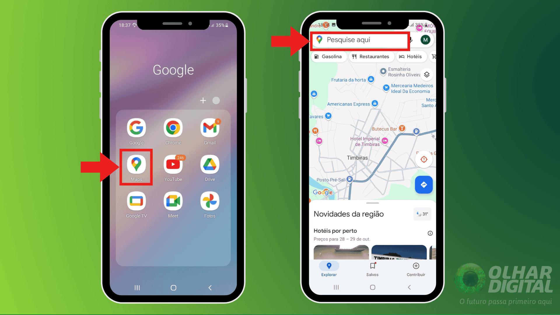 Passo 1 sobre como criar rotas personalizadas no maps