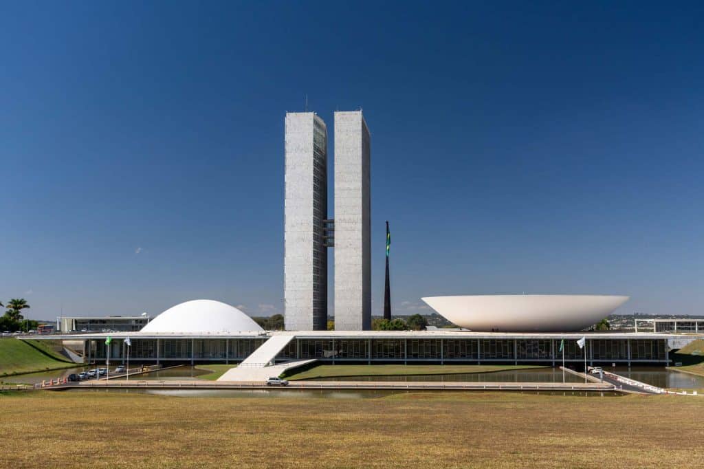 Vista do Congresso Nacional, em Brasília