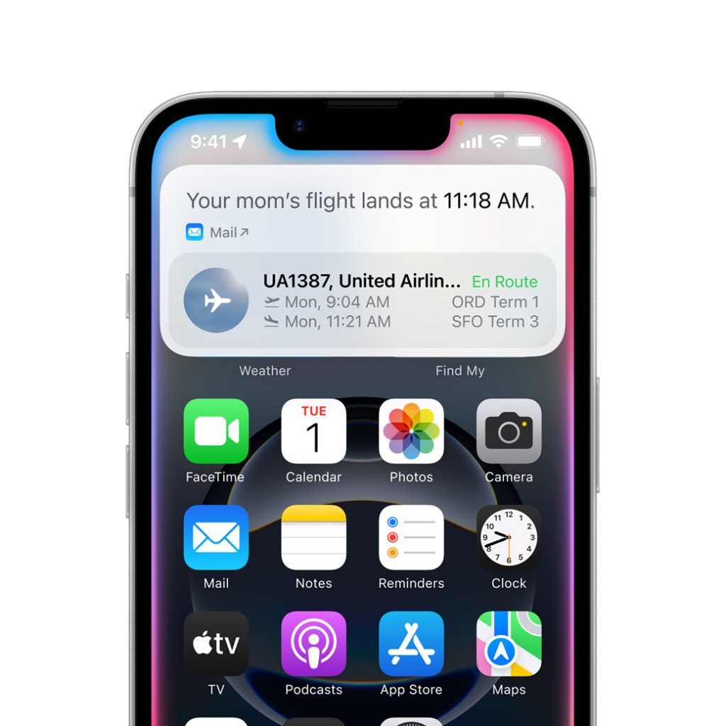 Parte de cima da tela do iPhone 16E