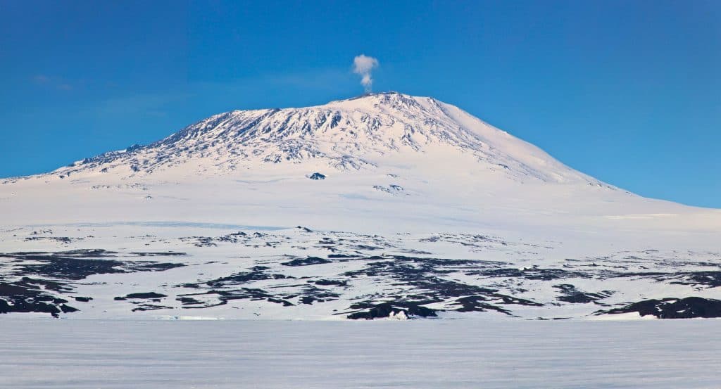 Monte Erebus, Antártida.
