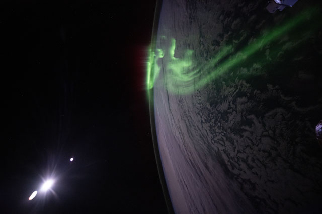 foto da aurora austral 2 feita na ISS
