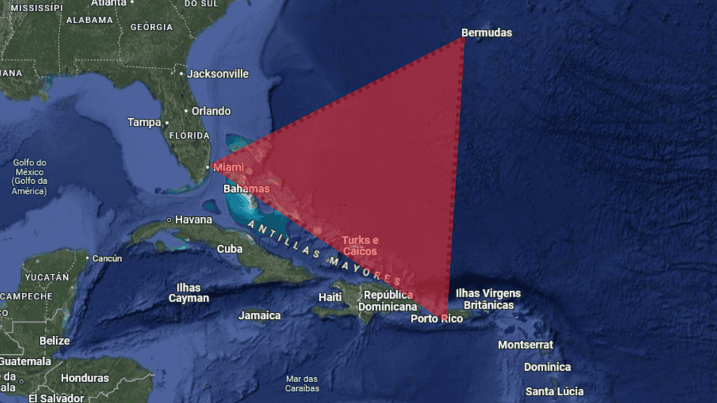 Localização geográfica do Triângulo das Bermudas