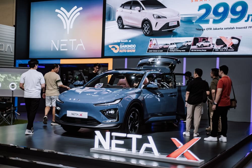 carro Neta X em exposição