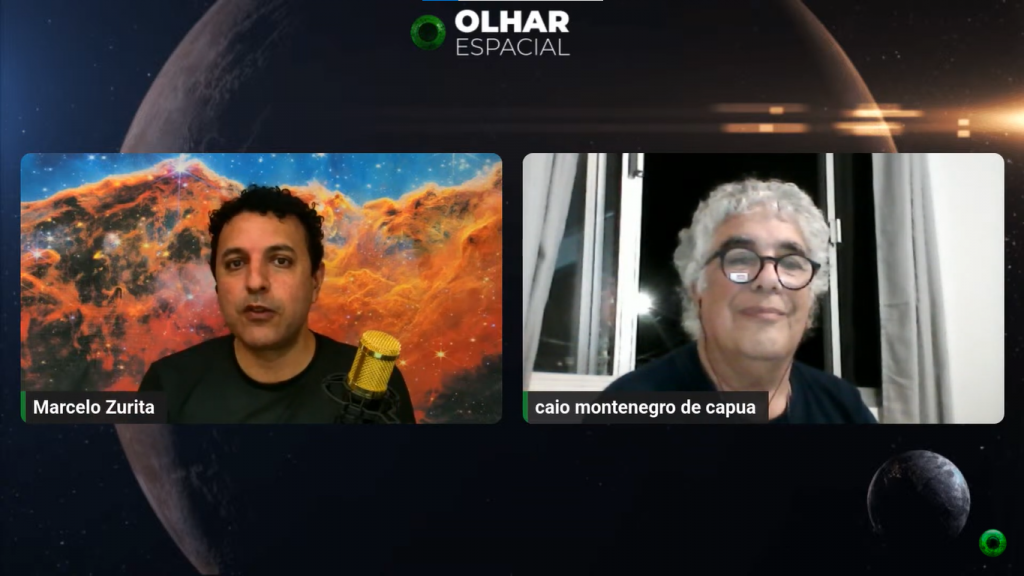 Zurita e o entrevistado Caio Capua