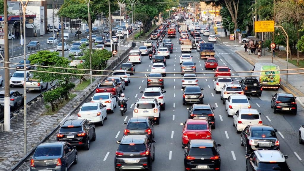 engarrafamento de carros