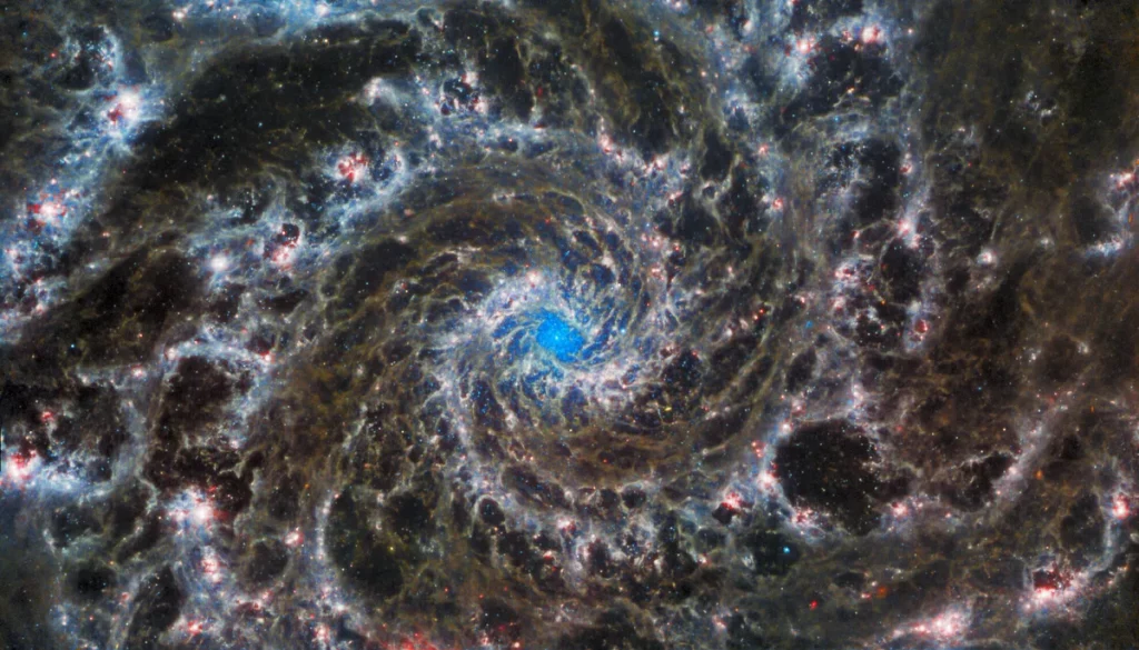 Exemplo de galáxia espiral