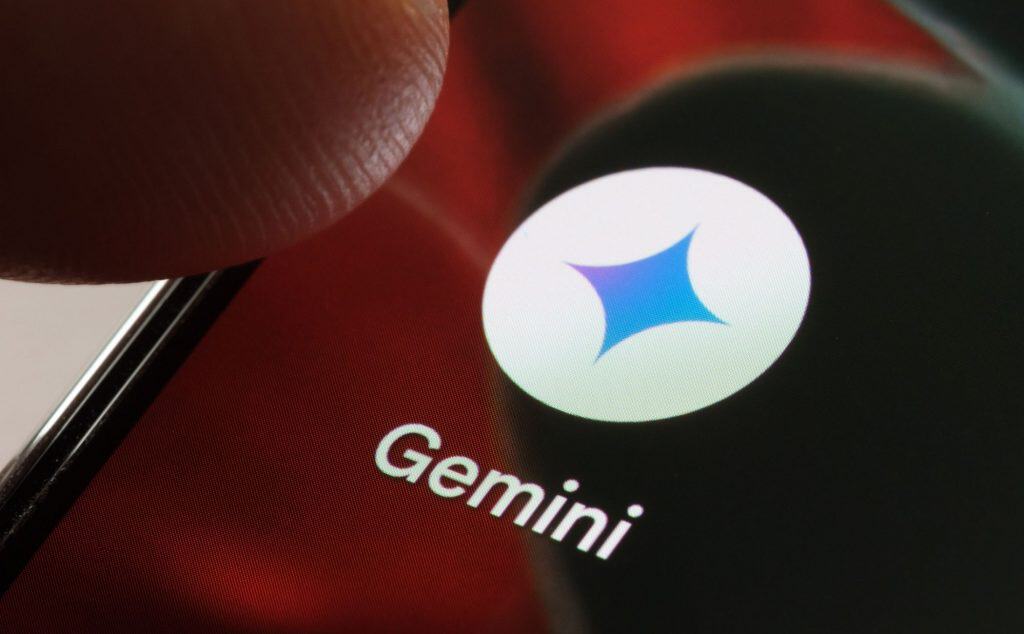 Ícone de aplicativo do Gemini em celular Android