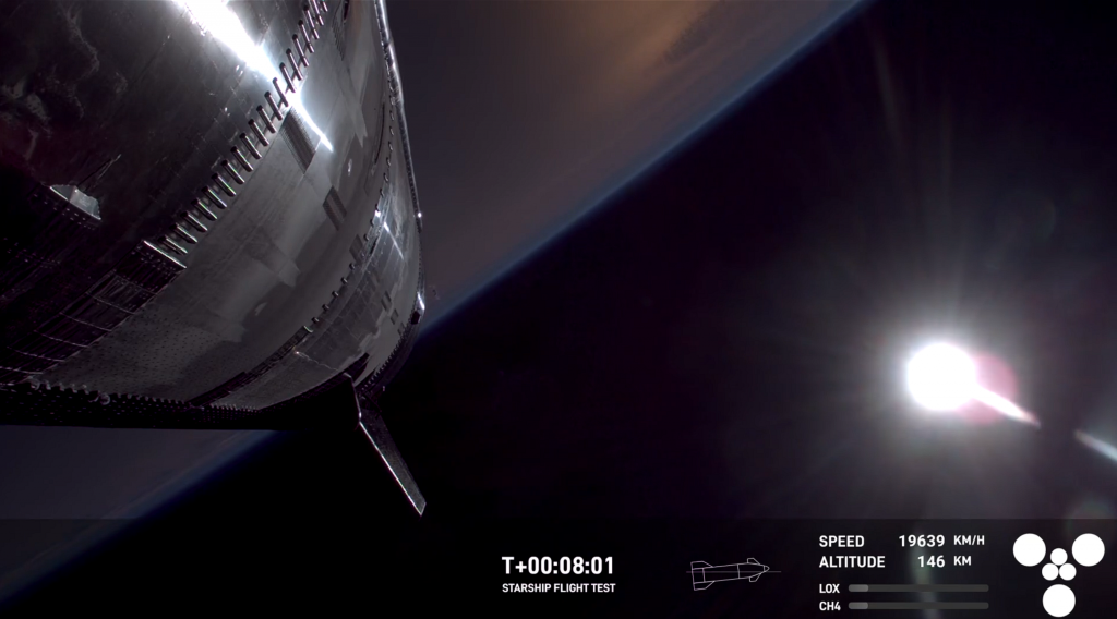 Starship perde o controle no Espaço