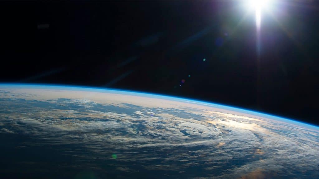 Terra vista do espaço