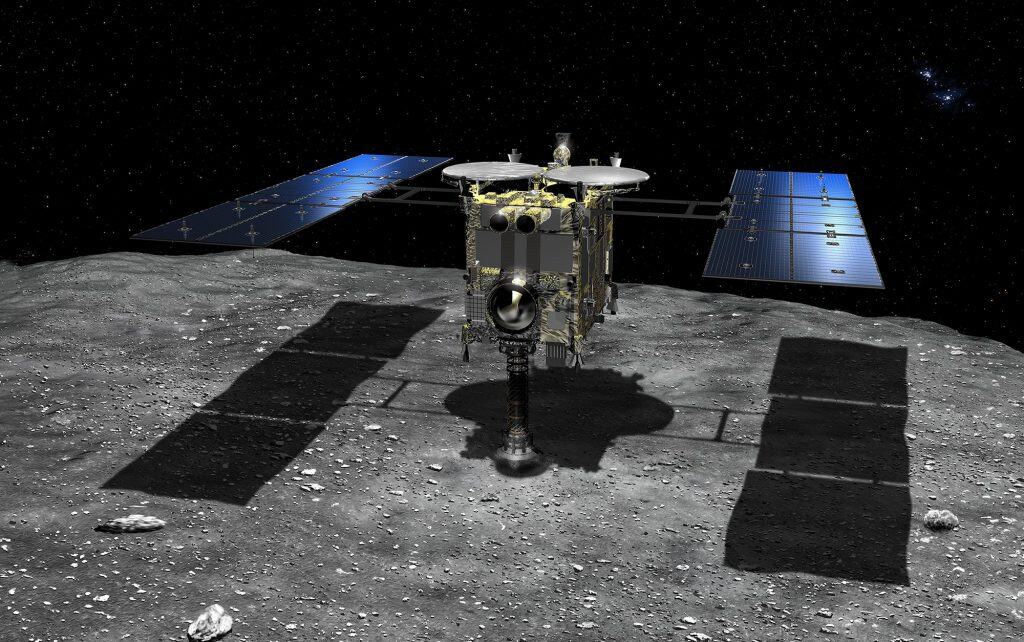 Hayabusa 2 pousada em asteroide