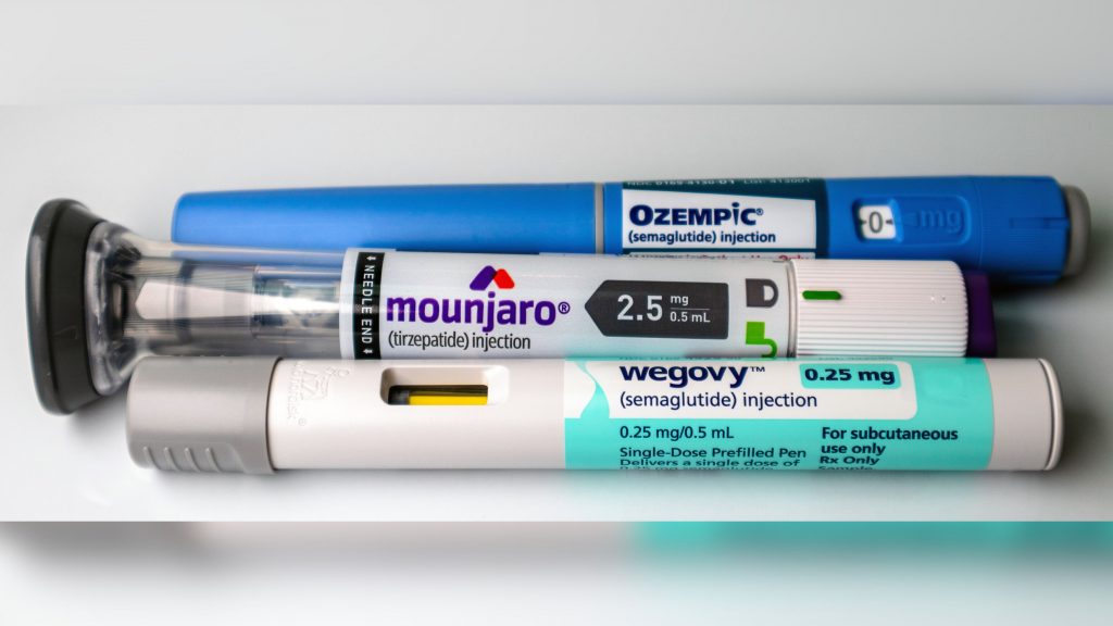 Canetas dos medicamentos Ozempic Mounjaro e WeGovy