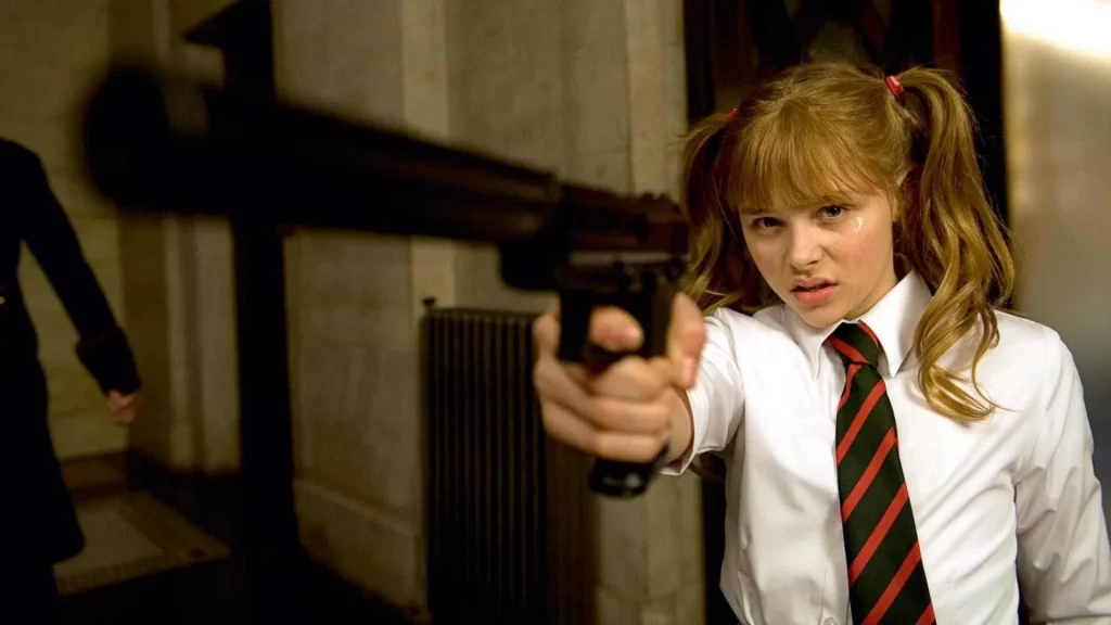 Chloë Grace Moretz em “Kick-Ass: Quebrando Tudo” (2010)
