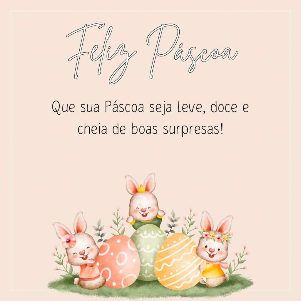 Mensagem de Feliz Pásoca 2025
