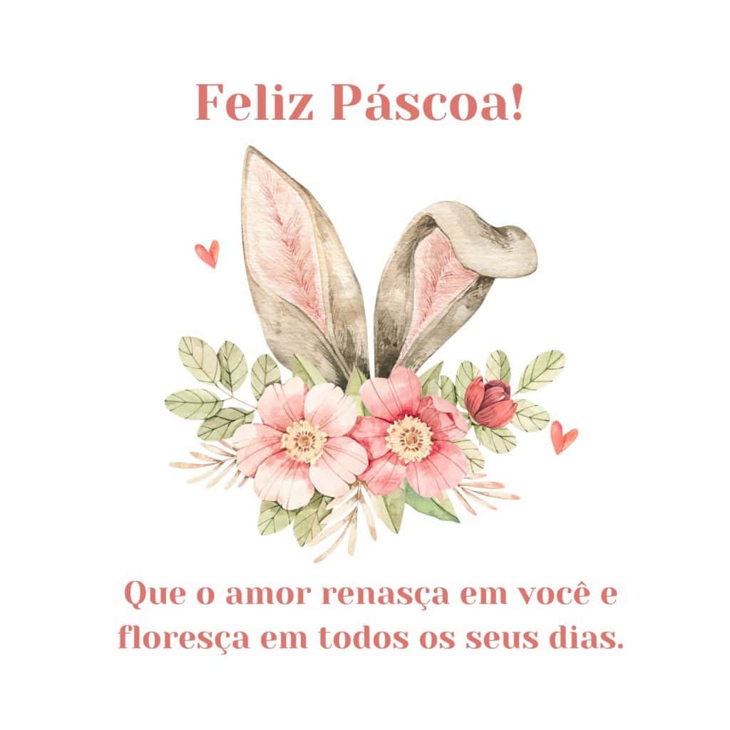 Mensagem de Feliz Páscoa 2025