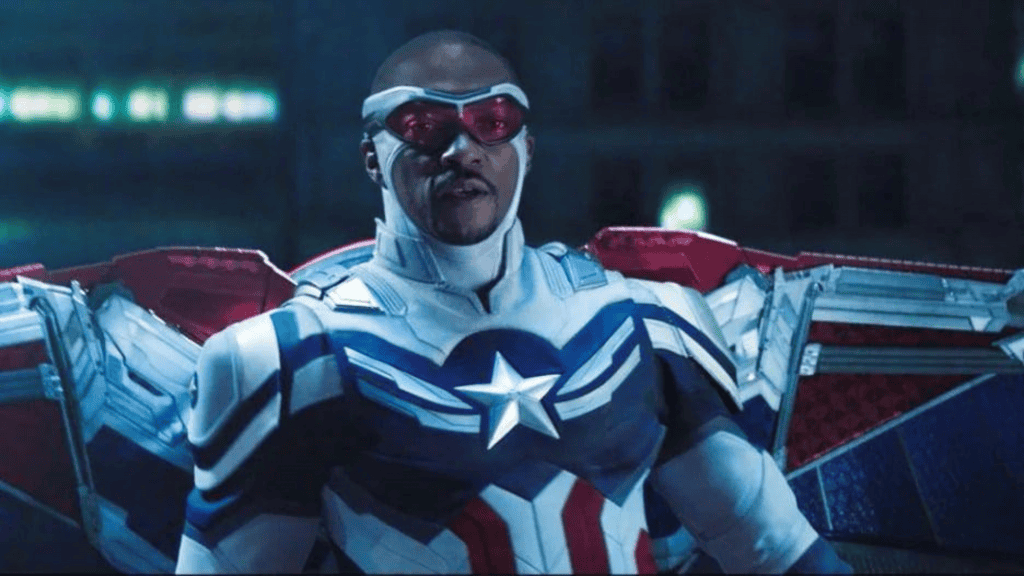 Sam Wilson no papel de Capitão América