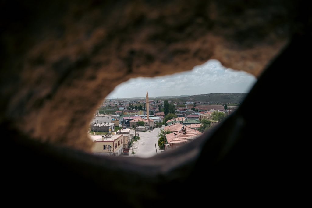 Vista da Capadócia em um dos níveis do Derinkuyu