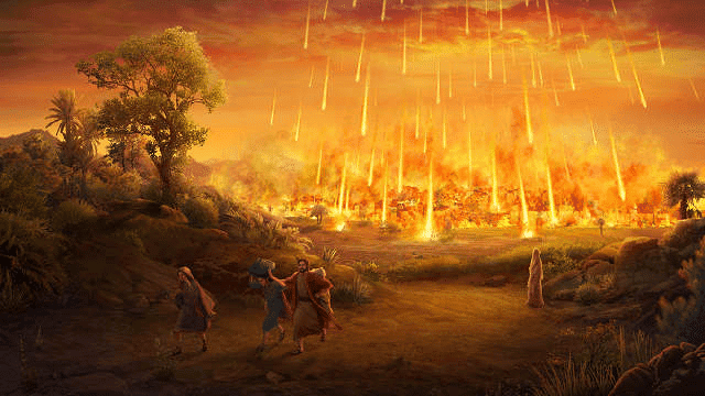 Arte do filme "God's Destruction of Sodom and Gomorrah"