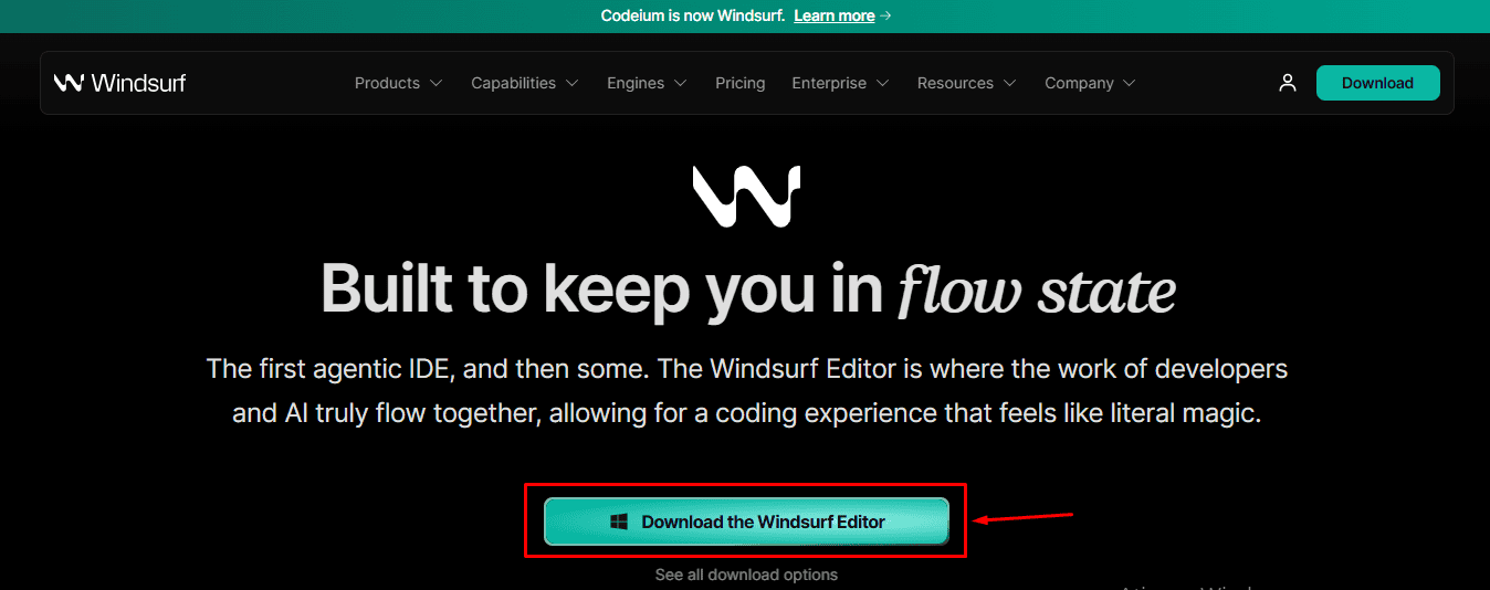 Primeiro passo para usar o Windsurf AI