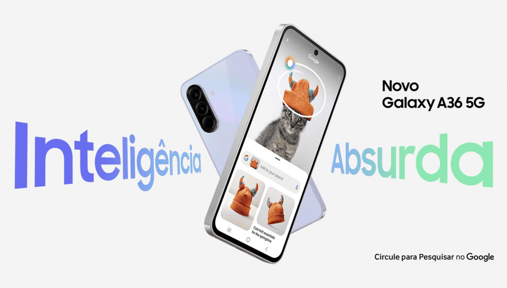Galaxy A36. Imagem: Samsung