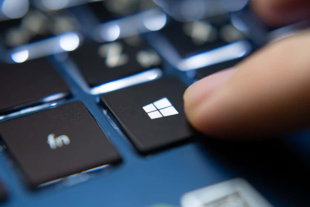 botão do windows no teclado