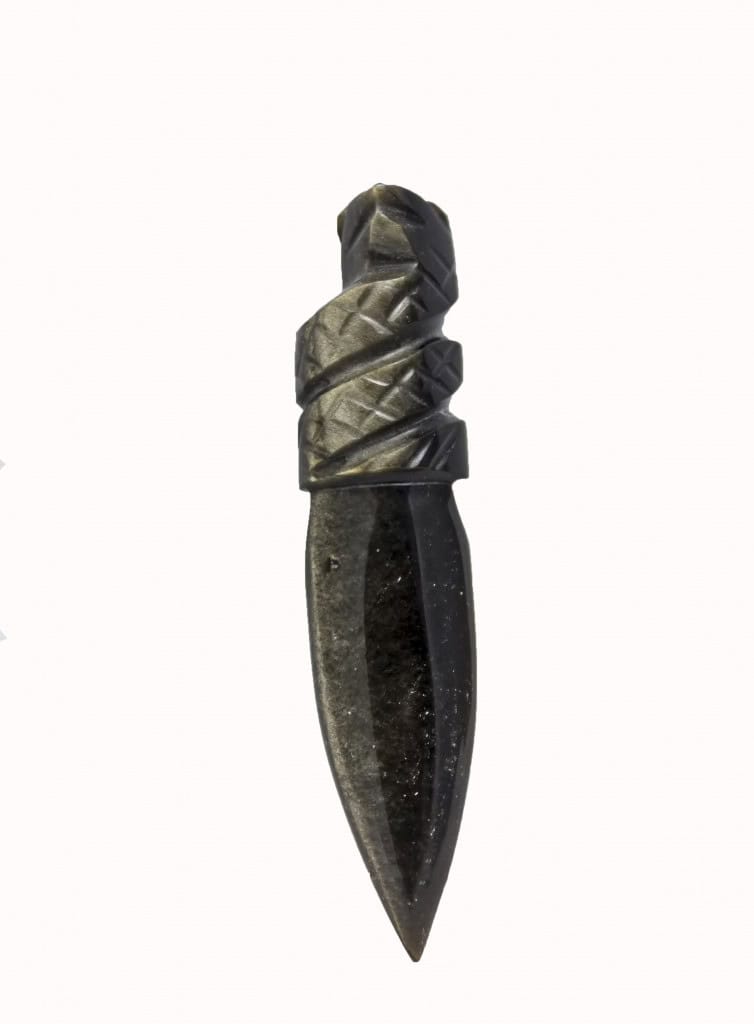 Faca obsidiana maia