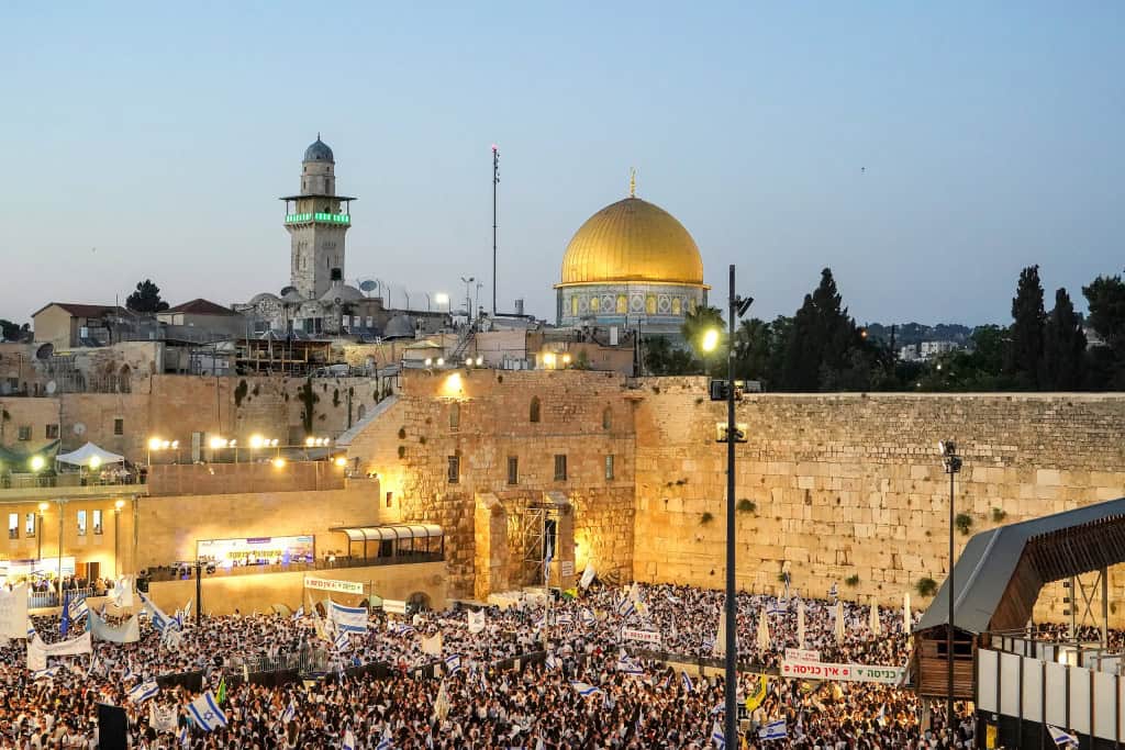 Imagem panorâmica de Jerusalém