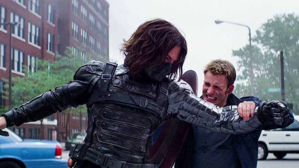 Cena de 'Capitão América: O Soldado invernal'. Imagem: Marvel Studios/Divulgação