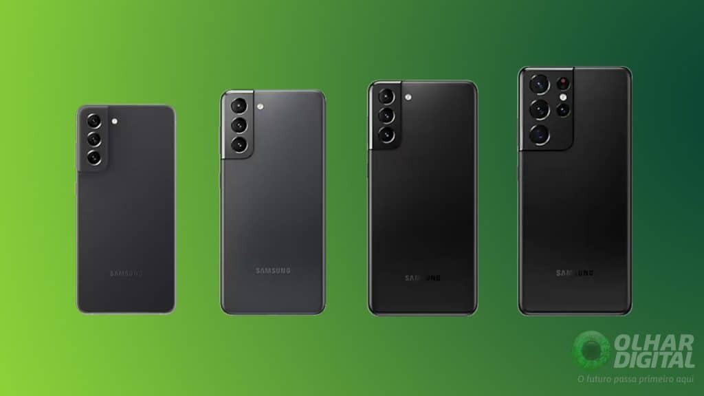 Todos os celulares da linha Galaxy S21