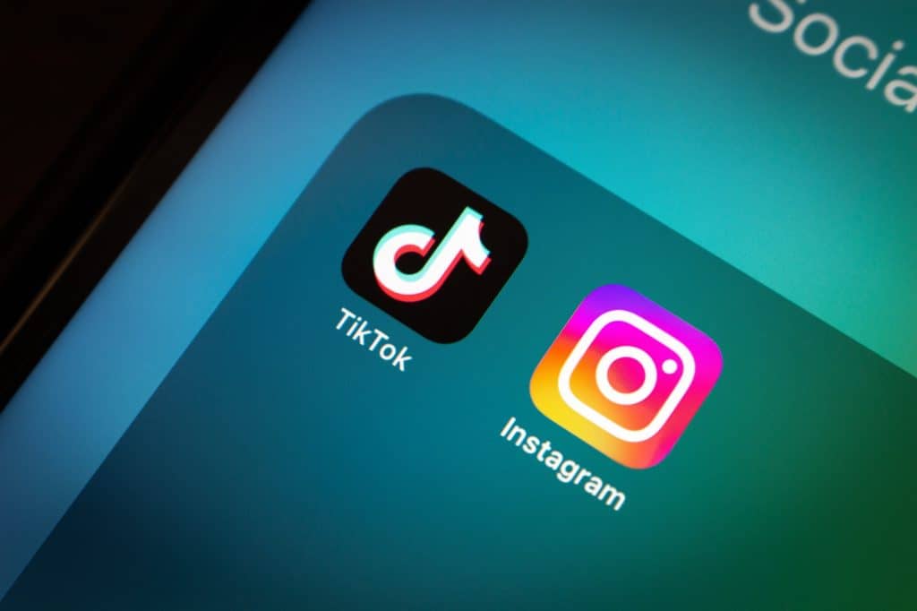 logos de tiktok e instagram