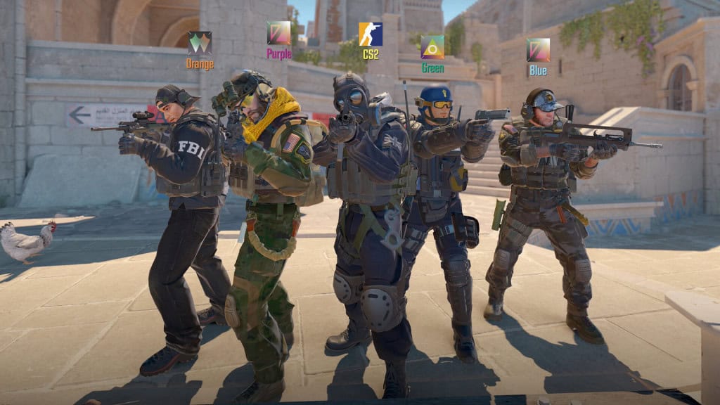 Uma das equipes do Counter-Strike 2