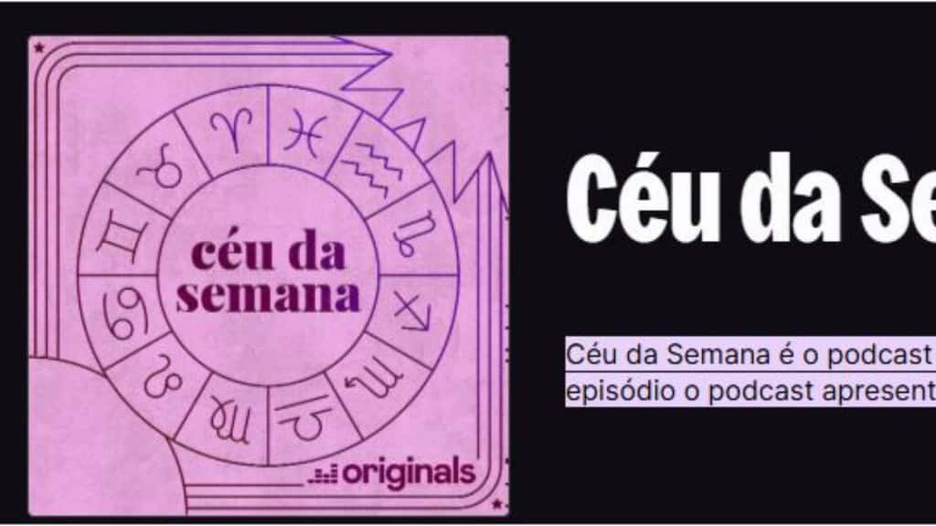 print da tela da página do podcast Céu da Semana – Deezer