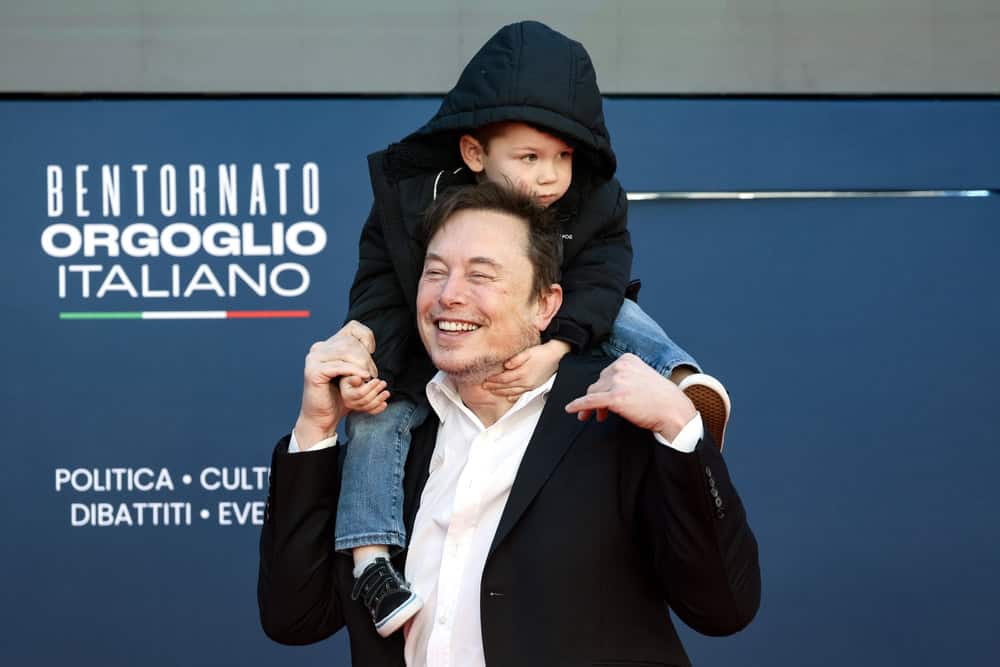 Elon Musk e filho