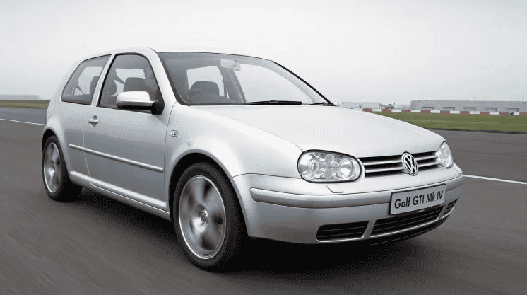 Modelo do Golf GTI lançado na época