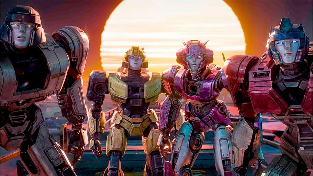 Cena da primeira animação de Transformers, um dos lançamentos de filmes da semana