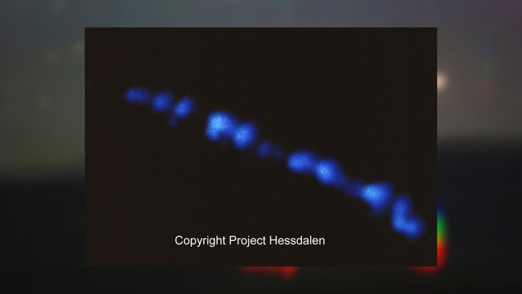 Foto de luzes misteriosas na Noruega