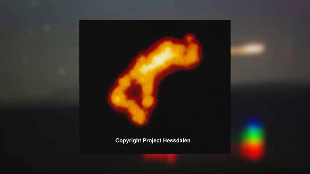 Foto de luzes misteriosas na Noruega
