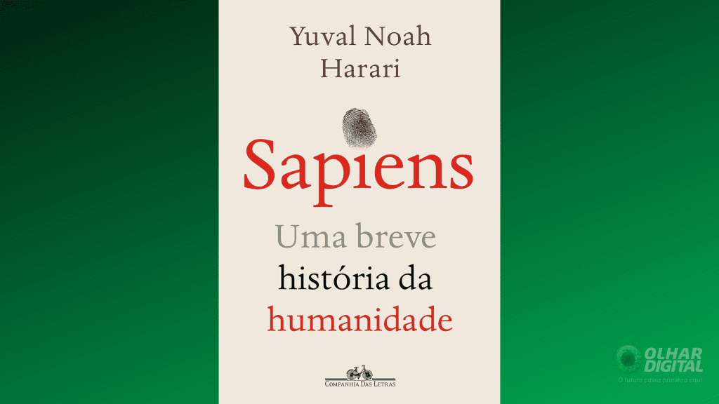 Capa do livro "Sapiens: Uma breve história da humanidade"