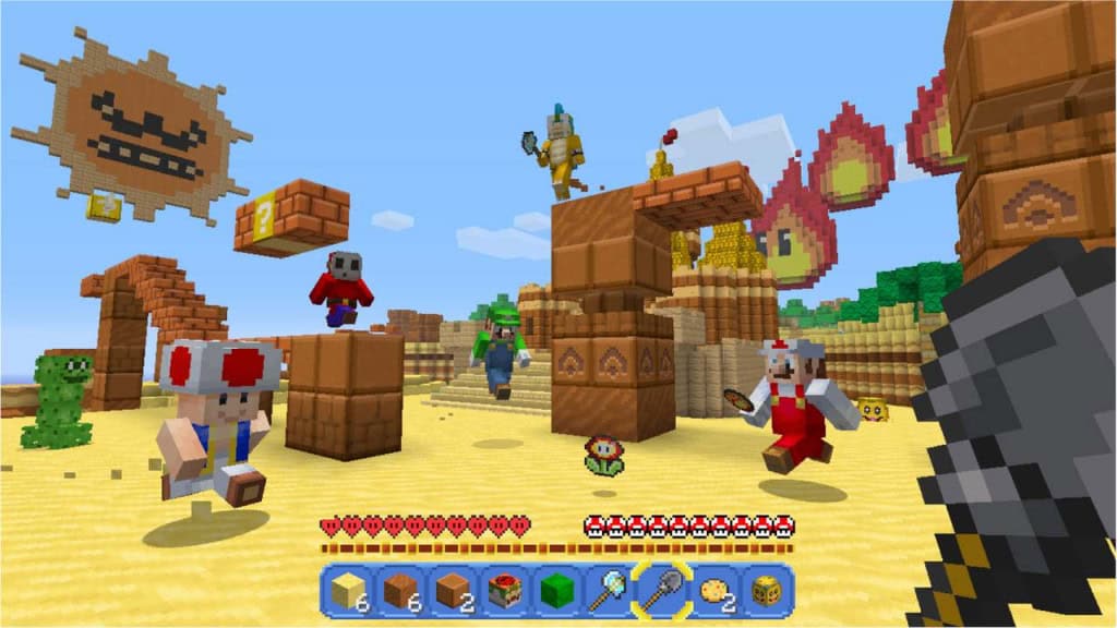 O mundo do Super Mario Editon totalmente recriado em Minecraft