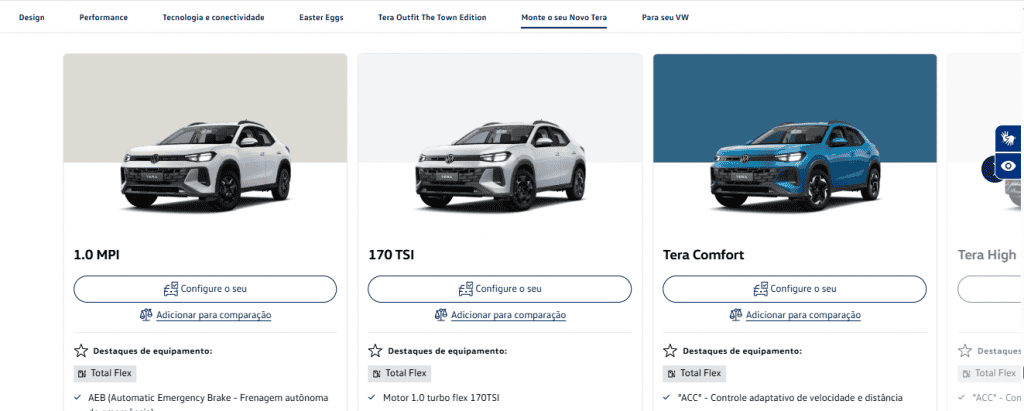 Versões do Volkswagen Tera