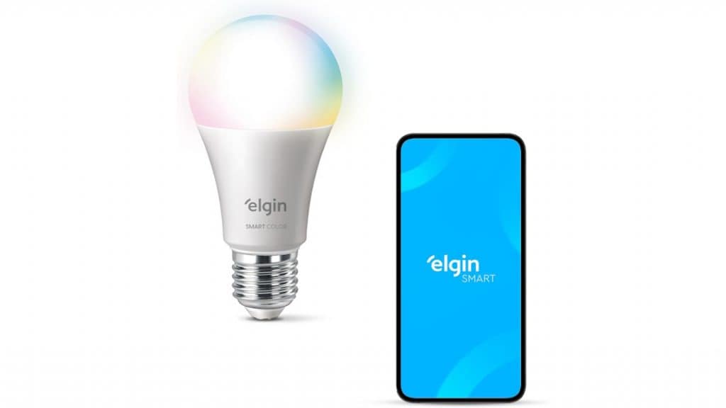 Lâmpada inteligente Smart Color 10W Elgin RGB