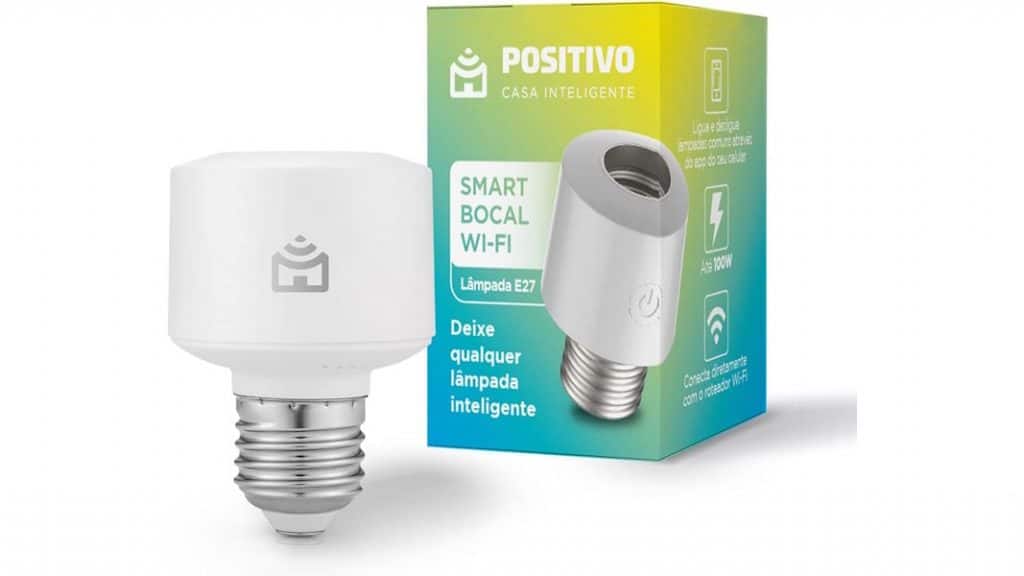 Smart Bocal Wi-Fi Positivo Casa Inteligente 100W Bivolt